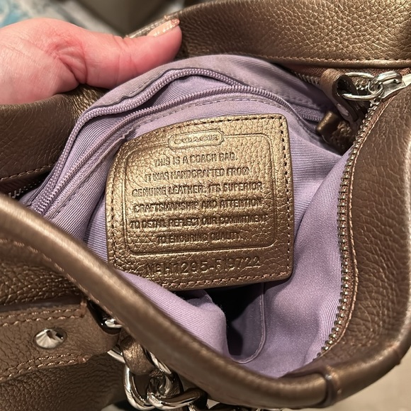 Crossbody Genuine Leather Coach Purse - Picture 4 of 8